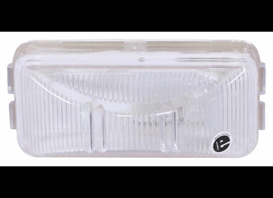 MINI TRAILER LICENSE PLATE LIGHT - SUBMERSIBLE, INCANDESCENT, CLEAR LENS - 2-1/2" X 1-3/16"