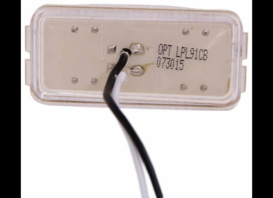 LED TRAILER LICENSE PLATE LIGHT, SUBMERSIBLE, CLEAR LENS, 2 DIODE - 2-1/2" X 1-1/4"