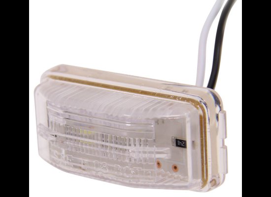 LED TRAILER LICENSE PLATE LIGHT, SUBMERSIBLE, CLEAR LENS, 2 DIODE - 2-1/2" X 1-1/4"
