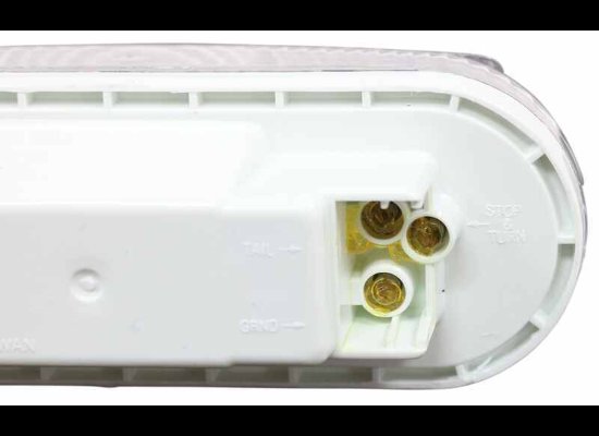 OPTRONICS CLEAR BACK UP REVERSE LIGHT, SUBMERSIBLE, INCANDESCENT, OVAL, 6-1/2" X 2-1/4"