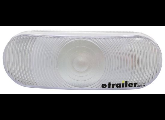 OPTRONICS CLEAR BACK UP REVERSE LIGHT, SUBMERSIBLE, INCANDESCENT, OVAL, 6-1/2" X 2-1/4"
