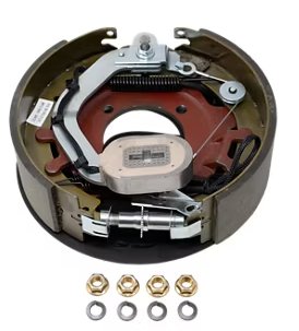 ELECTRIC DRUM BRAKE ASSEMBLY LH, 8K-9K Per Pair 12-1/4" X 3-3/8" , 4 BOLT - RETAIL BOXED