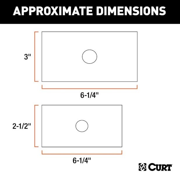 CURT REDUCER SLEEVE SET, 3" TO 2-1/2" TO 2-1/2" TO 2" STEEL HITCH REDUCER SET