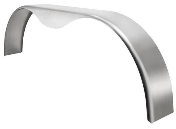 ALUMINUM FENDER 8"X72"X20" TANDEM AXLE, SMOOTH