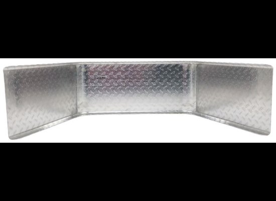 JEEP STYLE ALUMINUM TREAD PLATE, SINGLE AXLE FENDER, ATP - 10"X36"X19"