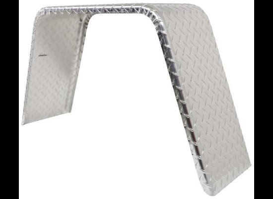 JEEP STYLE ALUMINUM TREAD PLATE, SINGLE AXLE FENDER, ATP - 10"X36"X19"