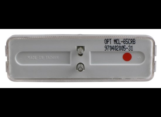LED CLEARANCE FENDER MARKER LIGHT, CLEAR LENS, RED LED, 3-15/16" X 1-1/4" RECTANGLE, 3 DIODE