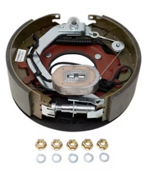 ELECTRIC DRUM BRAKE ASSEMBLY LH, 9K-10K Per Pair 12-1/4" X 3-3/8" , 5 BOLT - RETAIL BOXED