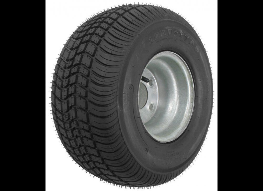LOADSTAR 215/60-8 18.5X8.5-8 LRC 6 PLY ON 4 LUG 4X4 GRAY SOLID WHEEL 8" BIAS