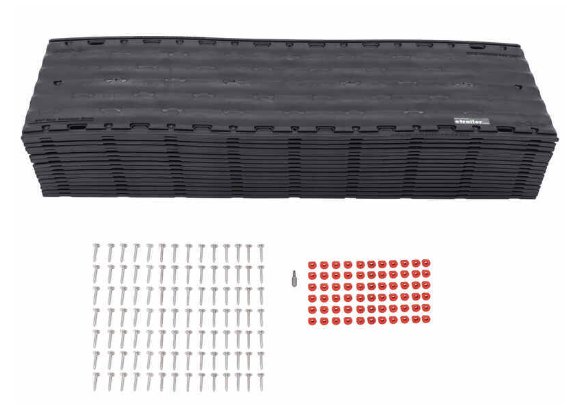 CALIBER LOWPRO GLIDES, 9" WIDE - FOR SNOWMOBILE TRAILERS, QUANTITY 16 PACK, 40' - RETAIL BOXED