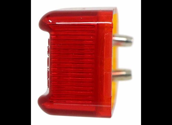 LED TRAILER FENDER LIGHT - 10 DIODES, AMBER AND RED LENS, CLEARANCE / MARKER 4" X 1"