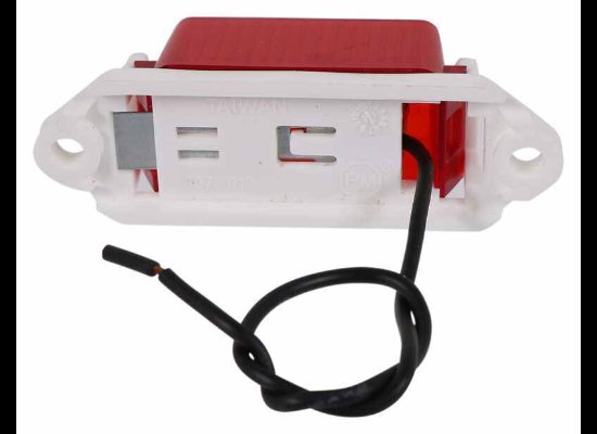 MINI-LITE CLEARANCE OR SIDE MARKER LIGHT, RECTANGLE 3-5/16" X 1" , INCANDESCENT, RED LENS, 1 BULB