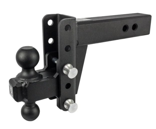 BULLETPROOF HITCHES 2-BALL MOUNT FOR 2-1/2" HITCH, 4" DROP, 4" RISE - 36K