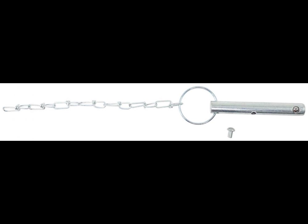 REPLACEMENT PULL PIN AND CHAIN FOR PIPE MOUNT SWIVEL JACKS, 9/16" PIN DIAMETER