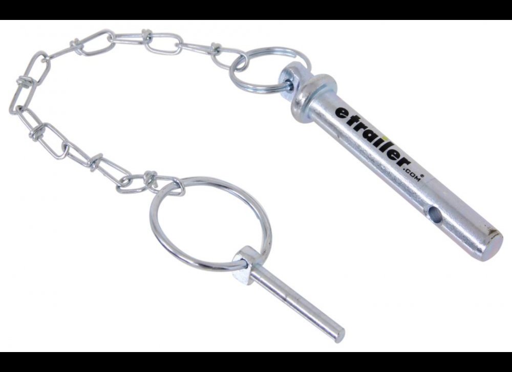 REPLACEMENT FOOTPLATE KEEPER PIN / JACK FOOT PIN, W/ CHAIN FOR RAM DIRECT WELD SQUARE JACKS, 7K