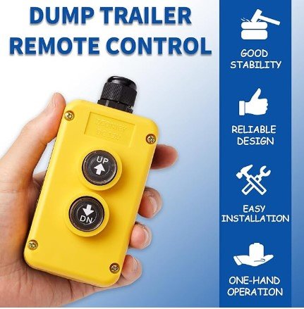 DUMP TRAILER 4 WIRE REMOTE WITH 15' CORD - UP, DOWN CONTROLLER 20 AWD
