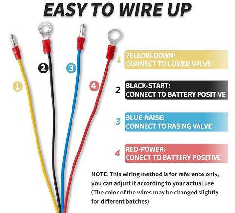 DUMP TRAILER 4 WIRE REMOTE WITH 15' CORD - UP, DOWN CONTROLLER 20 AWD