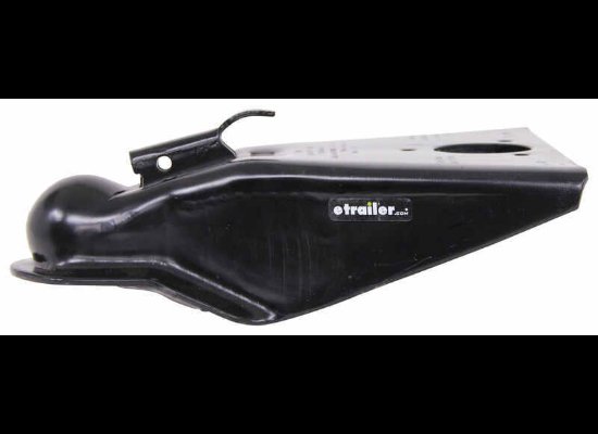 RAM 2-5/16" BALL A-FRAME TRAILER COUPLER, THUMB LATCH, BLACK, WELD ON, 14K