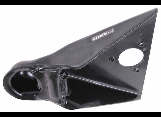 RAM 2-5/16" BALL A-FRAME TRAILER COUPLER, THUMB LATCH, BLACK, WELD ON, 14K