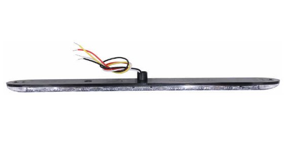 TECNIQ LOW PROFILE STOP, TURN, TAIL, WITH REVERSE LIGHT 15.5" LED BLACK BEZEL, CLEAR LENS, RED LED