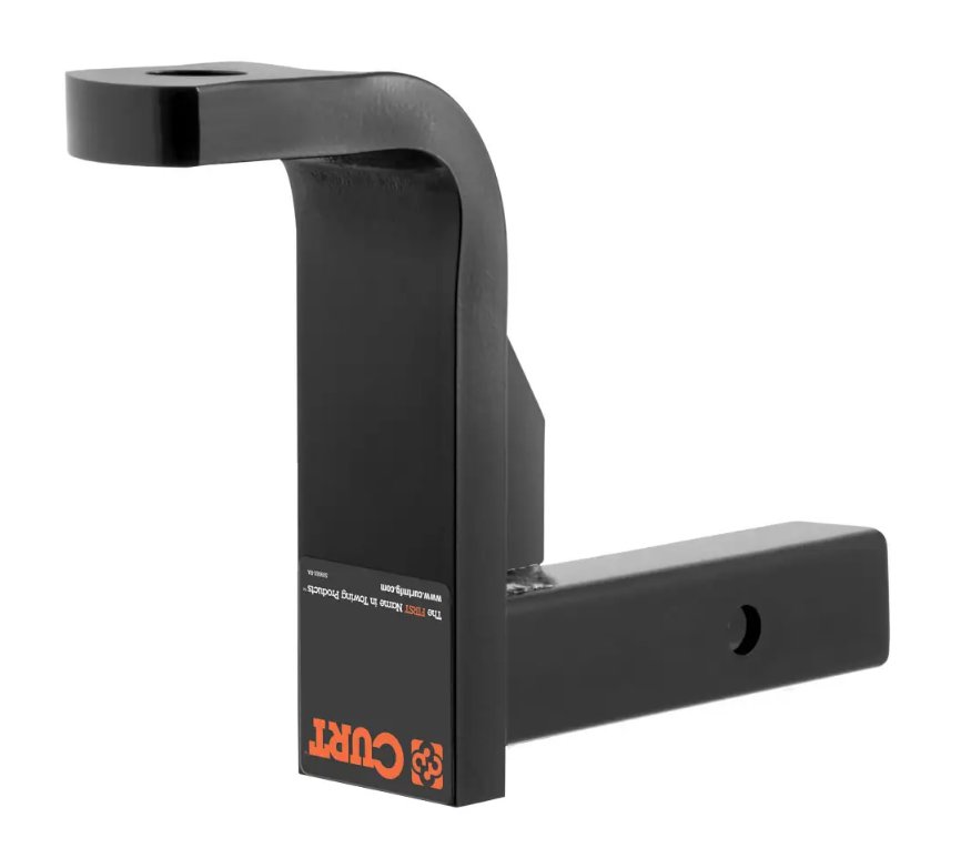 CURT BALL MOUNT 2" HITCH, 8" DROP, 6-3/4" RISE, 9-3/8" LONG, 1-1/4" SHANK, 10K, CLASS 4