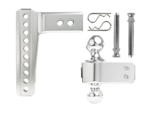 BULLETPROOF HITCHES 2.5" ALUMINUM MEDIUM DUTY 6" DROP/RISE HITCH