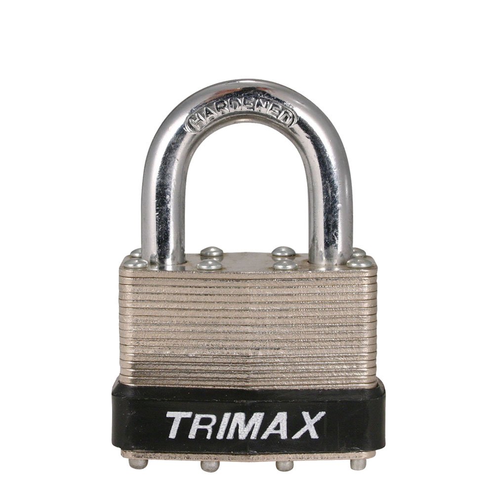 TRIMAX DUAL LOCKING 50MM SOLID STEEL LAMINATED PADLOCK WITH 1-1/8" X 5/16"