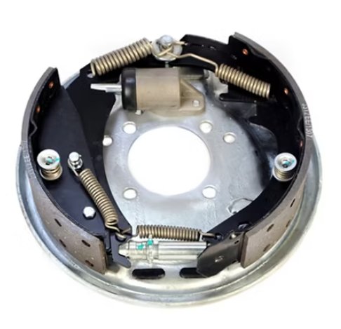 HYDRAULIC BRAKE ASSEMBLY, 3.5K CAPACITY PER PAIR, 10" X 2-1/4" LH, 4 BOLT, DACROMET - RETAIL BOXED