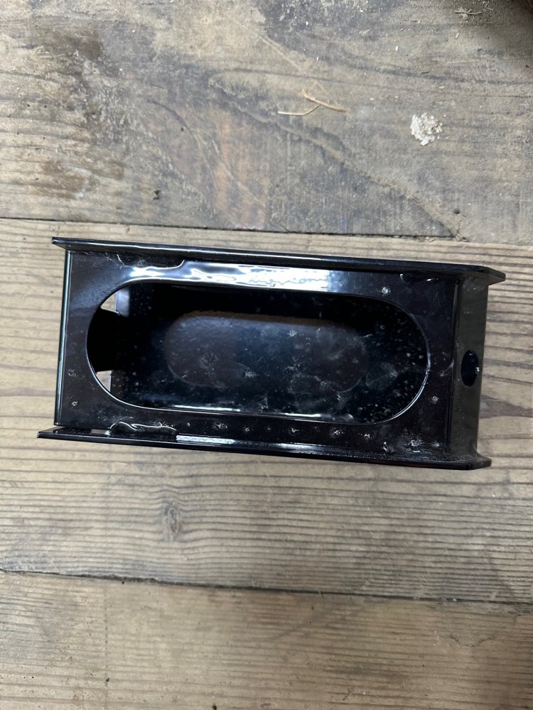 SURE-TRAC LIGHT BOX HOUSING OVAL LIGHT, STOP, TURN, TAIL, BULLET - WELDED AND PAINTED BLACK, 8.75"