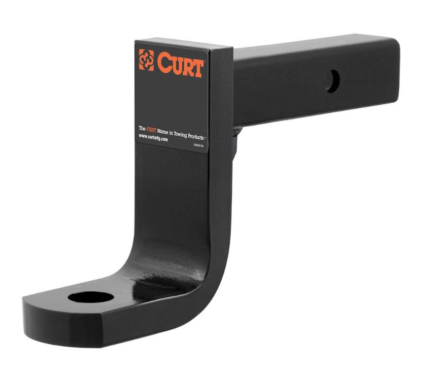 CURT BALL MOUNT 2" HITCH, 6" DROP, 4-3/4" RISE, 9-3/8" LONG, 1-1/4" SHANK, 10K, CLASS 4