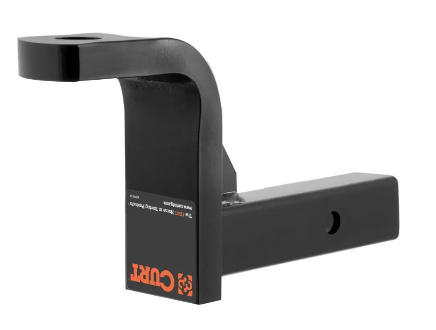CURT BALL MOUNT 2" HITCH, 6" DROP, 4-3/4" RISE, 9-3/8" LONG, 1-1/4" SHANK, 10K, CLASS 4