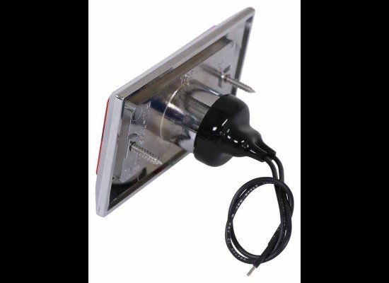 PETERSON CLEARANCE/SIDE MARKER LIGHT, RED, RECTANGLE 3-3/4"X2-1/4"