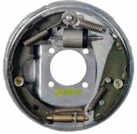 HYDRAULIC BRAKE ASSEMBLY, 3.5K CAPACITY PER PAIR, 10" X 2-1/4" RH, 4 BOLT, DACROMET - RETAIL BOXED