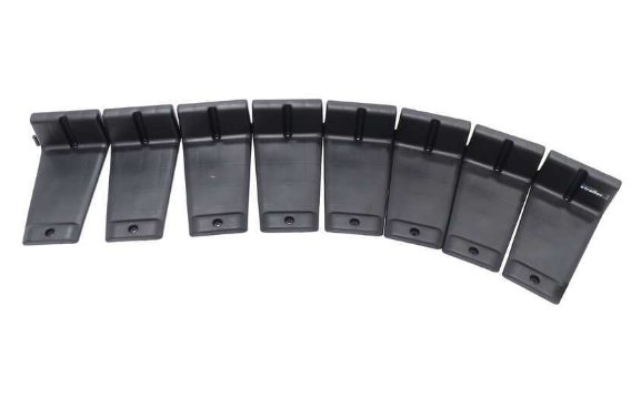 CALIBER HIGH PROFILE FLEXGLIDES, 3-1/8" T , 8 PACK - FOR SNOWMOBILE TRAILERS - RETAIL BOXED