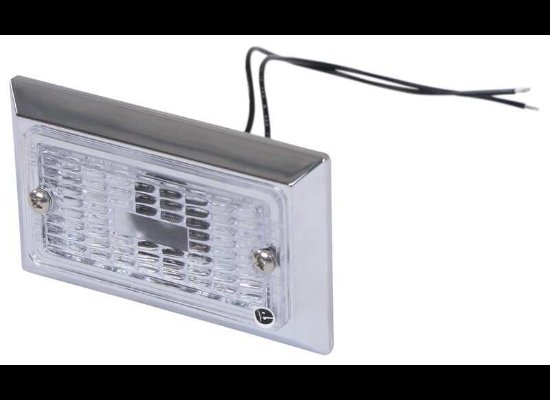 PETERSON UTILITY / INTERIOR LIGHT, CLEAR / WHITE LIGHT, RECTANGLE 3-3/4"X2-1/4"