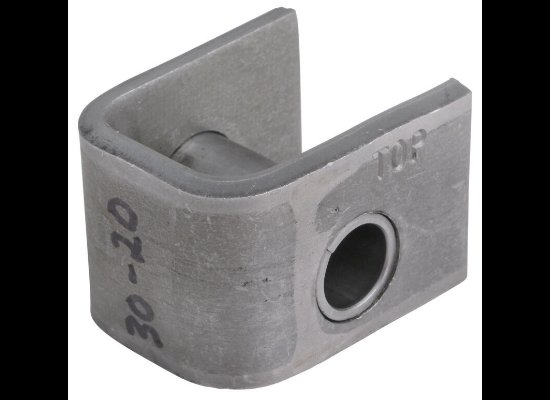 REAR HANGER FOR 1-3/4" DOUBLE EYE SPRINGS, 9/16" HOLE , 0.91"T X 9/16" BOLT HOLE