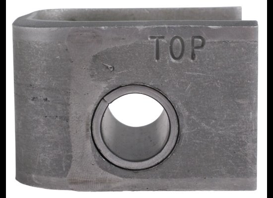 REAR HANGER FOR 1-3/4" DOUBLE EYE SPRINGS, 9/16" HOLE , 0.91"T X 9/16" BOLT HOLE