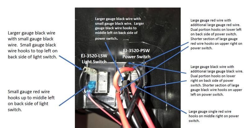 REPLACEMENT POWER SWITCH FOR RAM ELECTRIC TRAILER JACK WITH FOOTPLATE, 6 PIN MOMENTARY, UP DOWN