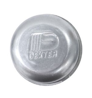 6-LUG DUST GREASE CAP, 5.2K - 6K FLAT SOLID, DRIVE-IN, 2.44" O.D. 6 LUG HUB CAP