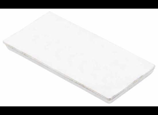 PETERSON RED RECTANGULAR TRAILER REFLECTOR W/ CHROME BEZEL, STICK ON ADHESIVE