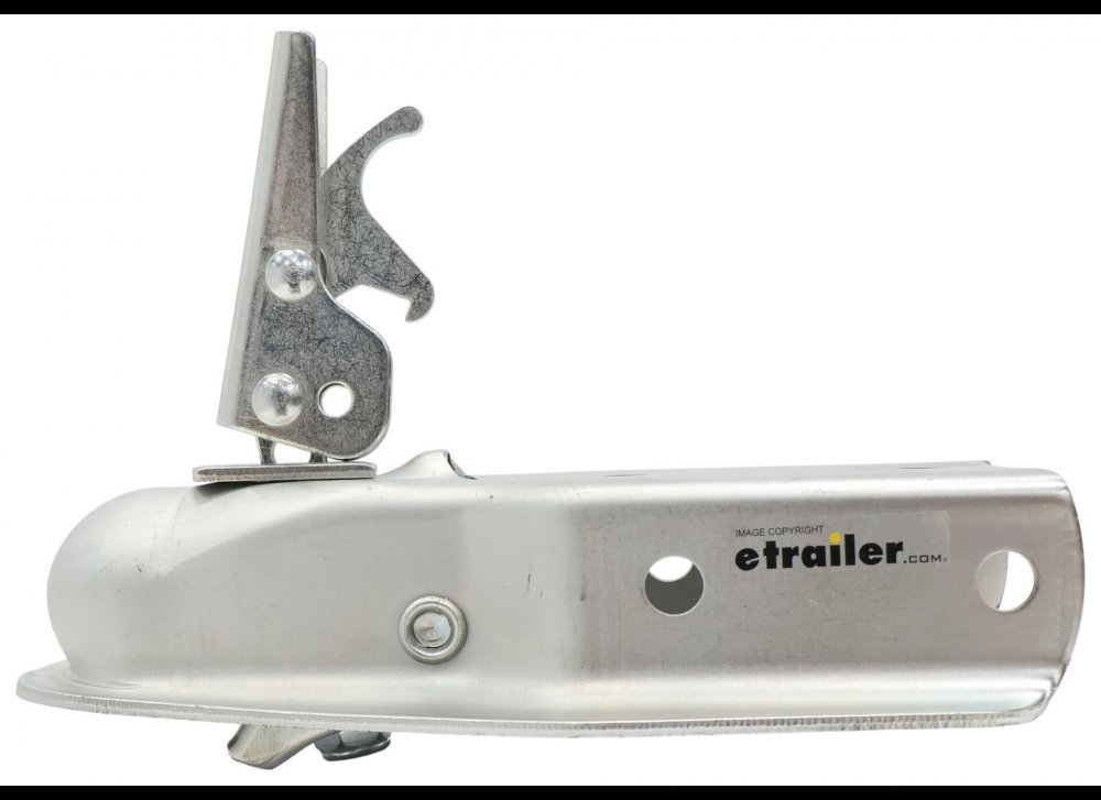 TOWSMART 2" BALL STRAIGHT-TONGUE COUPLER, W/ TRIGGER LATCH, 3.5K ZINC COATED, 2-1/2" OR 3" CHANNEL