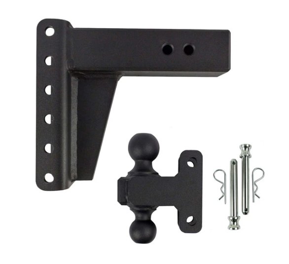 BULLETPROOF HITCHES 2-BALL MOUNT FOR 3" HITCH, 6" DROP, 6" RISE - 22K