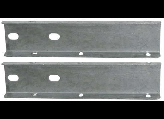 GALVANIZED STEEL BOLT ON FENDER BRACKETS FOR PLASTIC SINGLE AXLE FENDERS - QTY 2 - FULTON FENDER