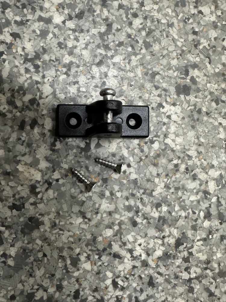 LEGEND BLACK PLASTIC GAS PROP ROD BRACKET