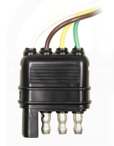 Plug 4 Flat With 12" Lead Trailer End