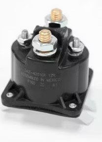 KTI DUMP TRAILER, STARTER SOLENOID FOR DUMP PUMP, MOTOR 4 POST, 12V 100 AMP, CONTINUOUS