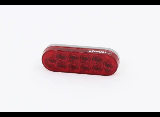 OPTRONICS LED TRAILER TAIL LIGHT, STOP, TAIL, TURN - RED LENSE, 10 DIODE
