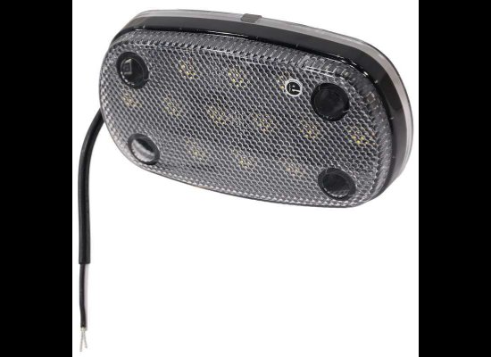 LED UTILITY LIGHT, 4-9/16" X 2-3/4" , CLEAR LENS, WHITE LIGHT , 12 DIODE
