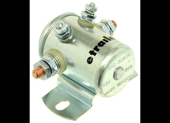 POLLAK DUMP TRAILER, STARTER SOLENOID FOR HD PUMP, MOTOR 4 POST, 12V 100 AMP, CONTINUOUS, UL LISTED
