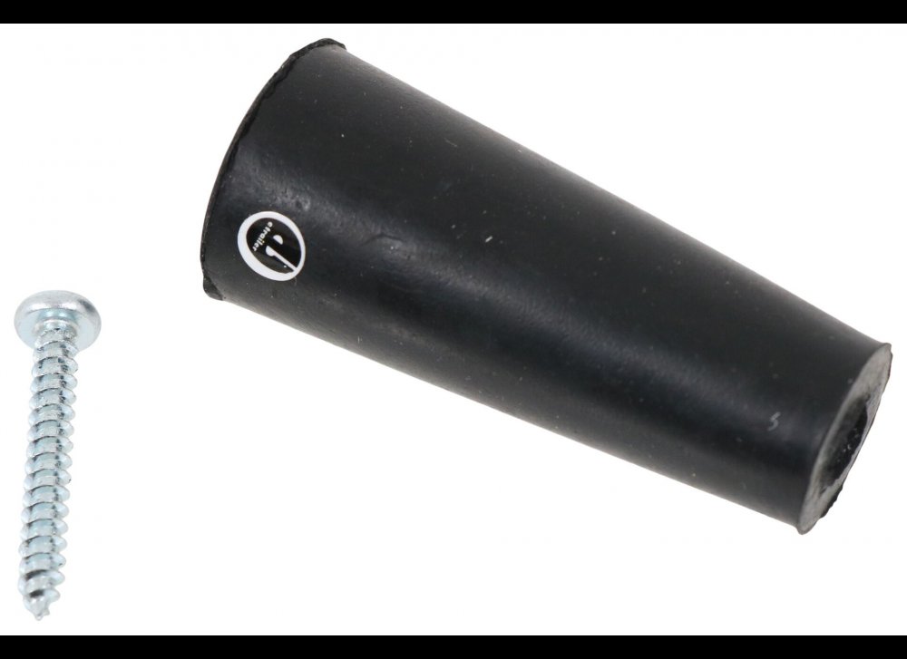 UNIVERSAL RV DOOR BUMPER, BLACK, 2-1/4"T X 1"W AT BASE